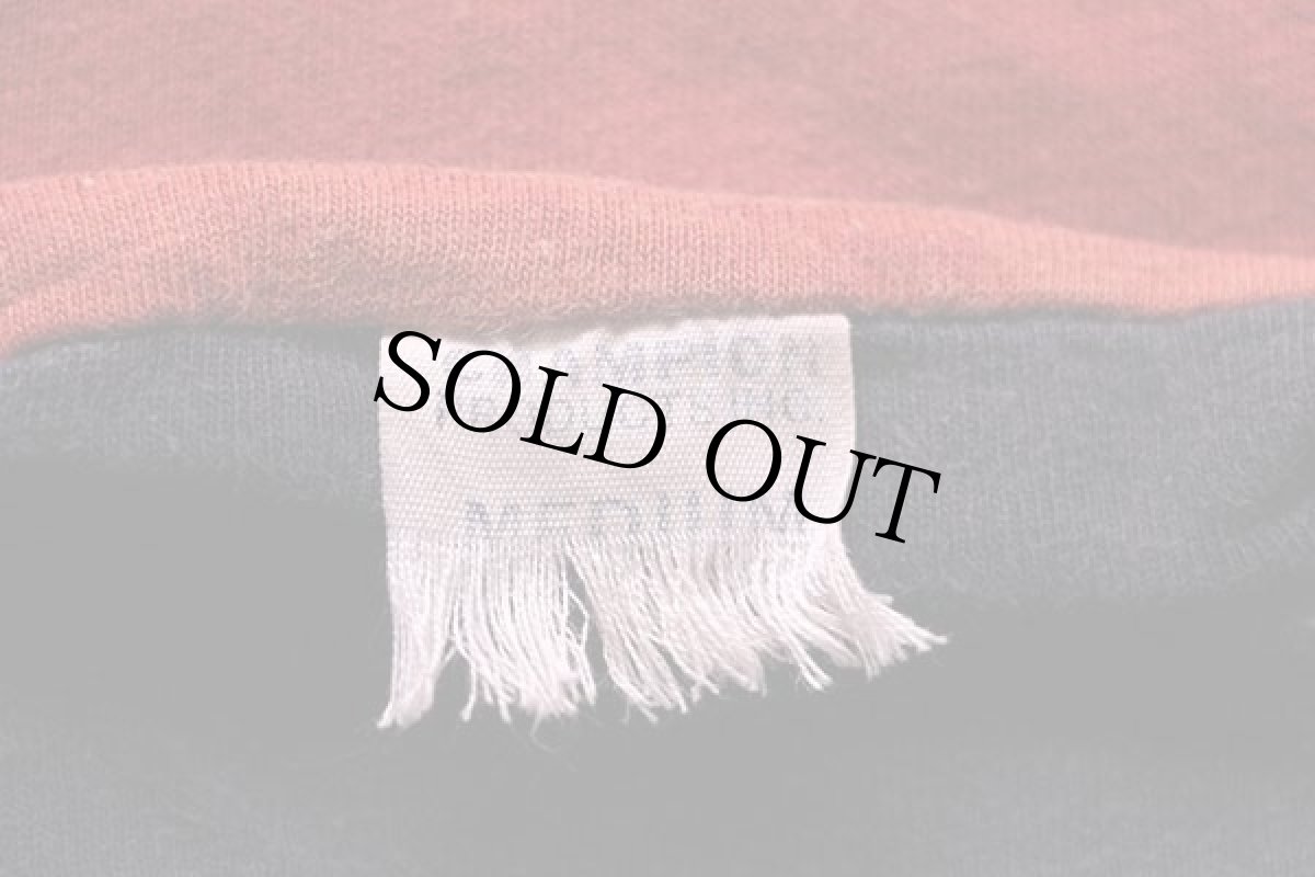 画像5: 60s CHAMPIONチャンピオン プロダクツ HINSDALE PHYS.ED. コットン リバーシブルTシャツ 赤×紺 フェード M (5)