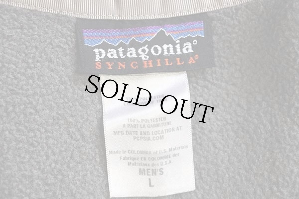 画像4: patagoniaパタゴニア フルジップ スナップT シンチラ フリースジャケット GRV L (4)