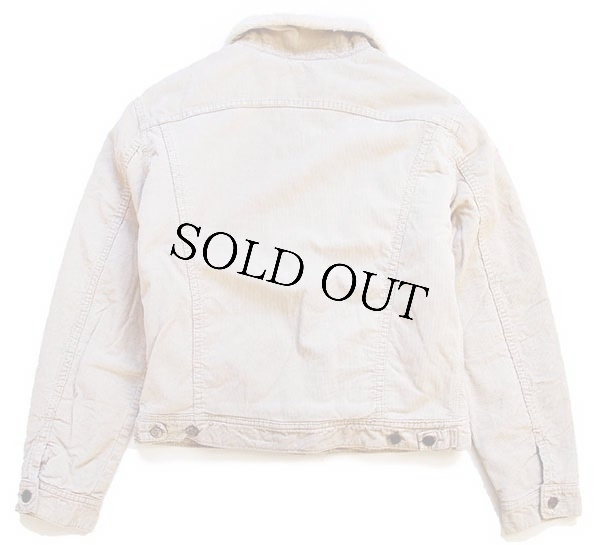 画像2: Leeリー ボアライナー コーデュロイジャケット 4ポケット ベージュ M★ユーロ (2)