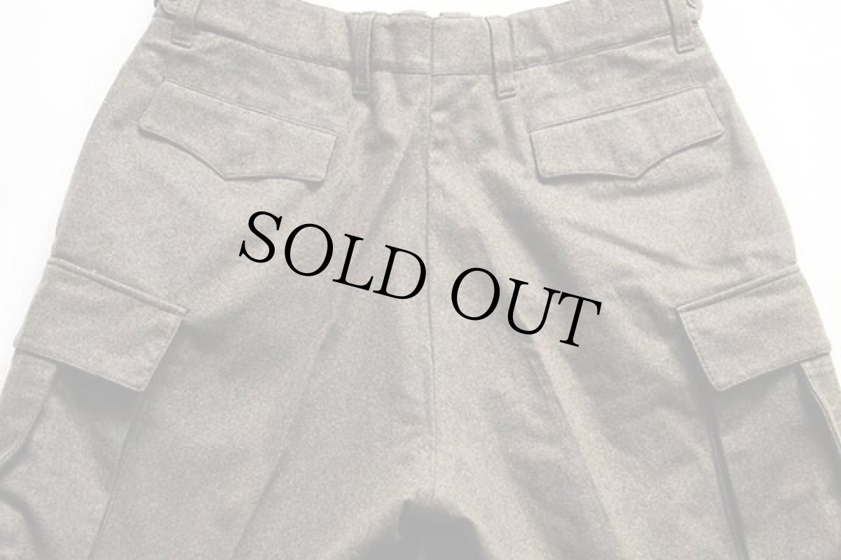 画像5: デッドストック★60s ドイツ軍 ウール カーゴパンツ w38 (5)