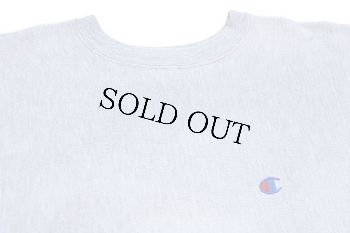 画像3: 80s USA製 Championチャンピオン ワンポイント リバースウィーブ スウェット 杢グレー S (3)