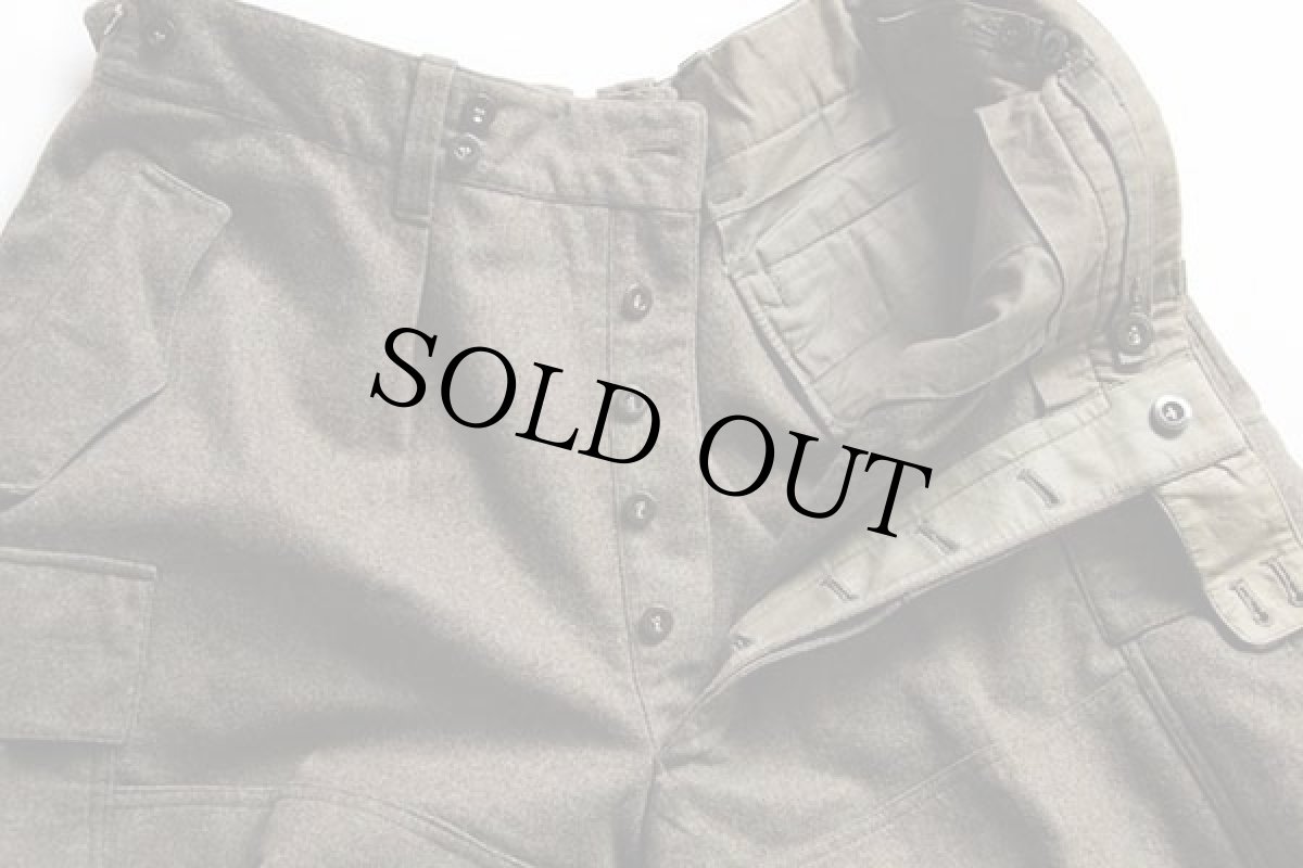 画像4: デッドストック★60s ドイツ軍 ウール カーゴパンツ w38 (4)