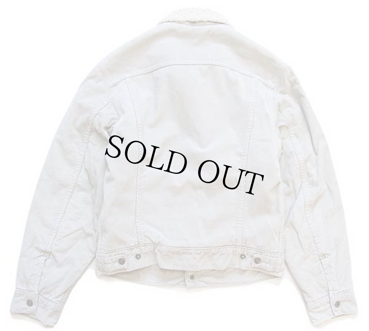 画像2: 90s イタリア製 Levi'sリーバイス 71500 ボアライナー コーデュロイジャケット 4ポケット ライトグレーベージュ S★ユーロ (2)