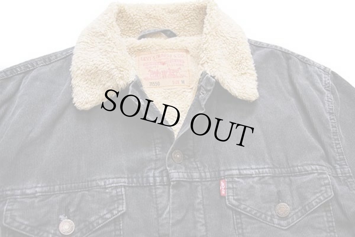 画像3: Levi'sリーバイス 71550 ボアライナー コーデュロイジャケット 4ポケット チャコールグレー M★ユーロ (3)