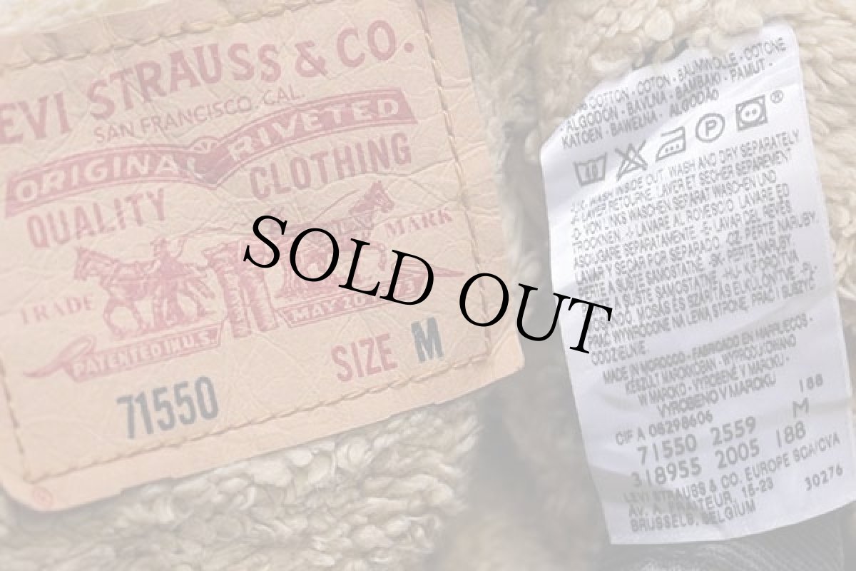 画像4: Levi'sリーバイス 71550 ボアライナー コーデュロイジャケット 4ポケット チャコールグレー M★ユーロ (4)