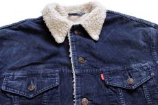 画像3: 90s Levi'sリーバイス 70503 ボアライナー コーデュロイジャケット 4ポケット 紺 XL★ユーロ (3)