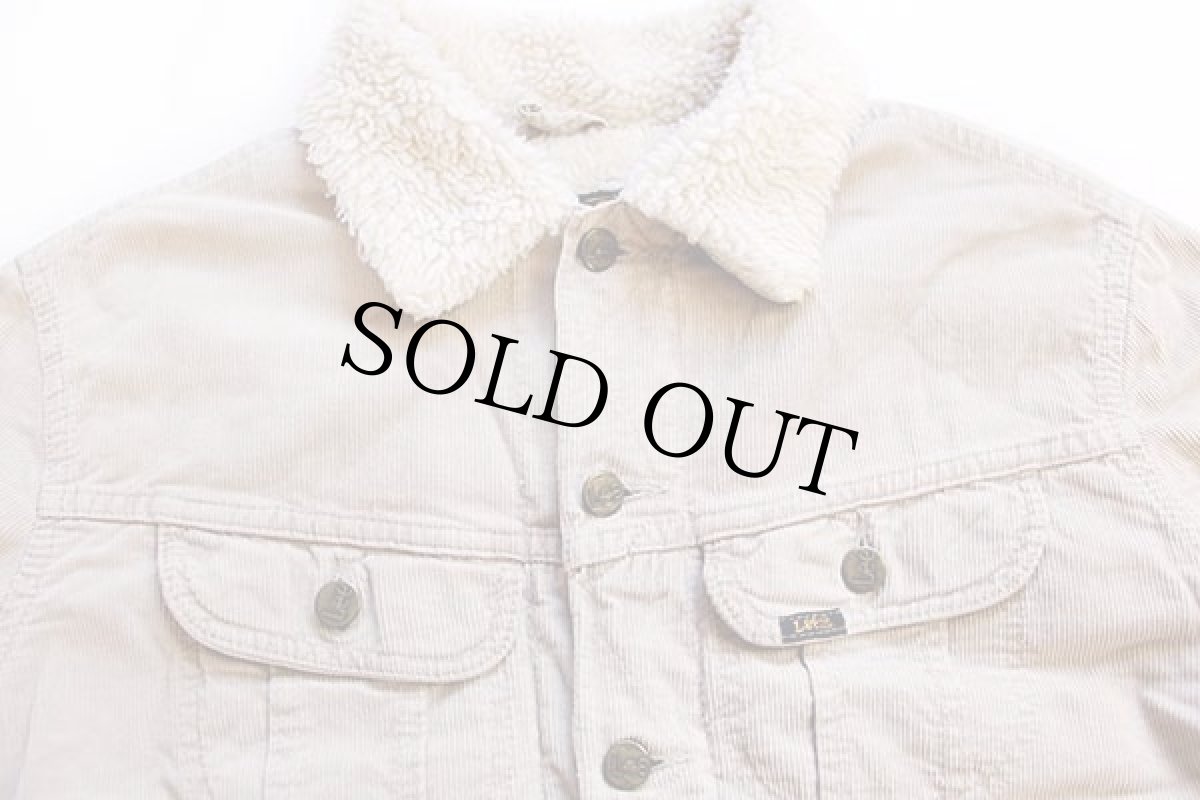 画像3: Leeリー ボアライナー コーデュロイジャケット 4ポケット ベージュ M★ユーロ (3)