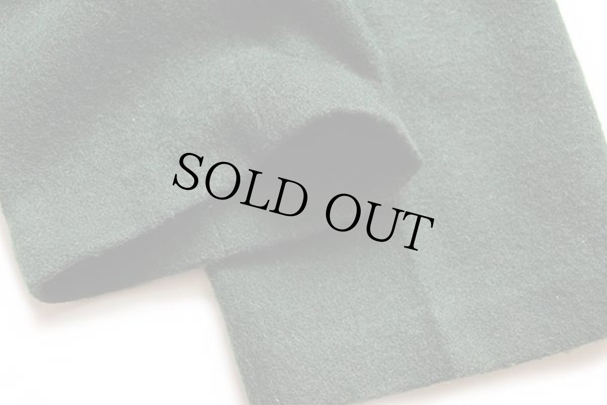 画像8: 80s UNKNOWN 無地 ウールパンツ 深緑 w34 (8)