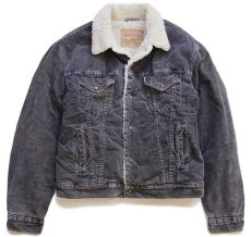 画像1: 90s Levi'sリーバイス 71500 ボアライナー コーデュロイジャケット 4ポケット チャコールグレー L★ユーロ (1)