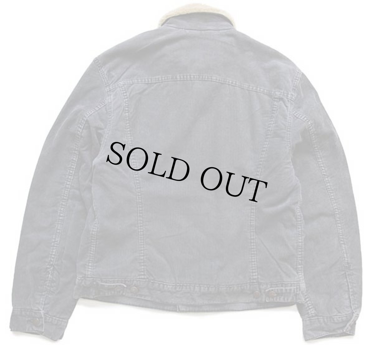 画像2: Levi'sリーバイス 71550 ボアライナー コーデュロイジャケット 4ポケット チャコールグレー M★ユーロ (2)