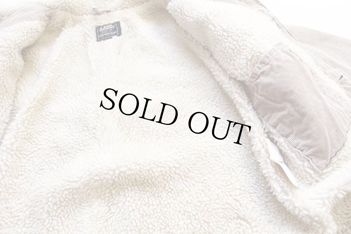 画像5: Leeリー ボアライナー コーデュロイジャケット 4ポケット ベージュ M★ユーロ (5)