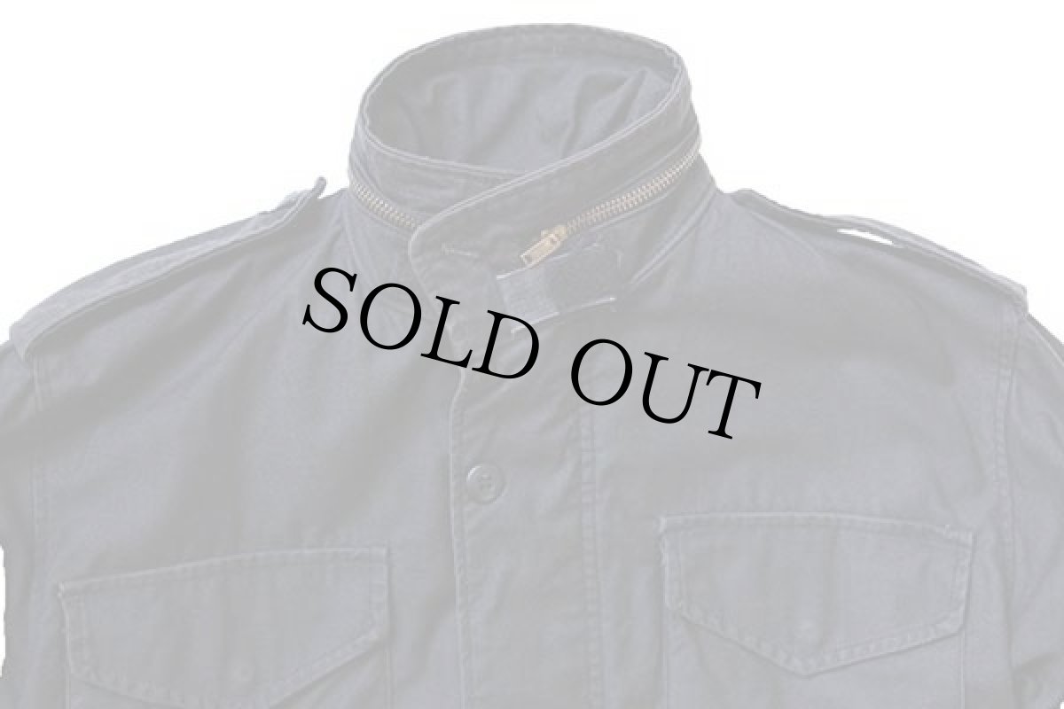 画像3: 90s USA製 ALPHAアルファ M-65 フィールドジャケット 黒 XS-R (3)