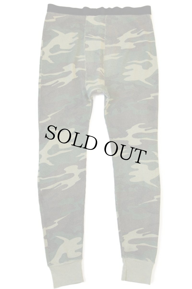 画像3: 90s UNKNOWN ウッドランドカモ サーマルパンツ M (3)