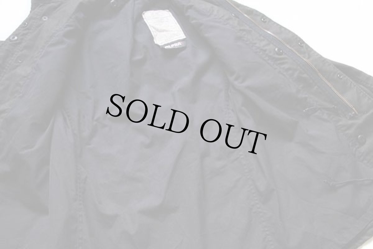 画像4: 90s USA製 ALPHAアルファ M-65 フィールドジャケット 黒 XS-R (4)