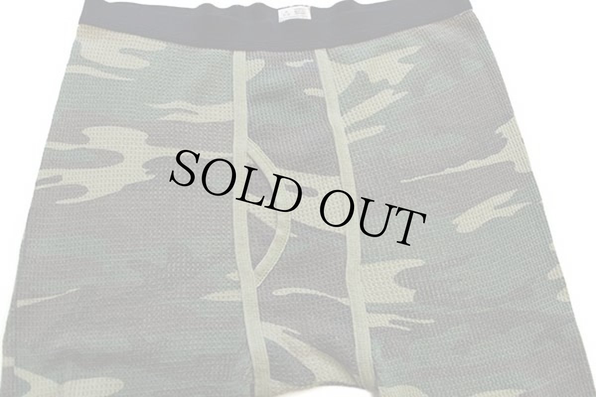 画像4: 90s UNKNOWN ウッドランドカモ サーマルパンツ M (4)