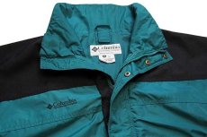 画像3: 90s Columbiaコロンビア Bugaboo ツートン 切り替え ナイロンジャケット 青緑×黒 M (3)