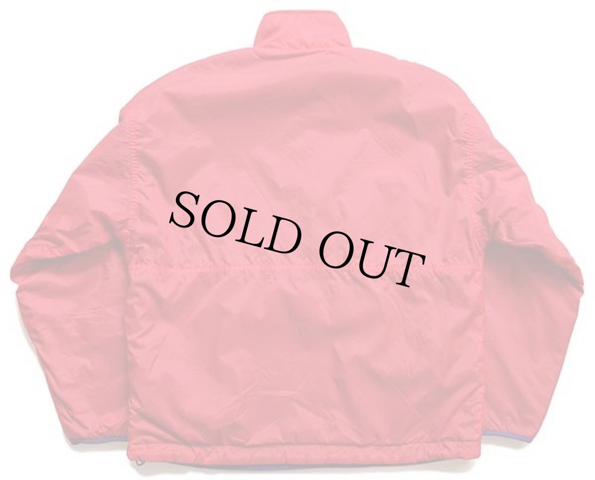 画像7: 90s GAPギャップ グリセードタイプ リバーシブル ハーフジップ プルオーバー ナイロン×フリースジャケット 赤×紫 (7)