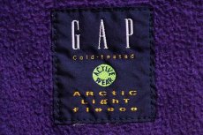 画像4: 90s GAPギャップ グリセードタイプ リバーシブル ハーフジップ プルオーバー ナイロン×フリースジャケット 赤×紫 (4)