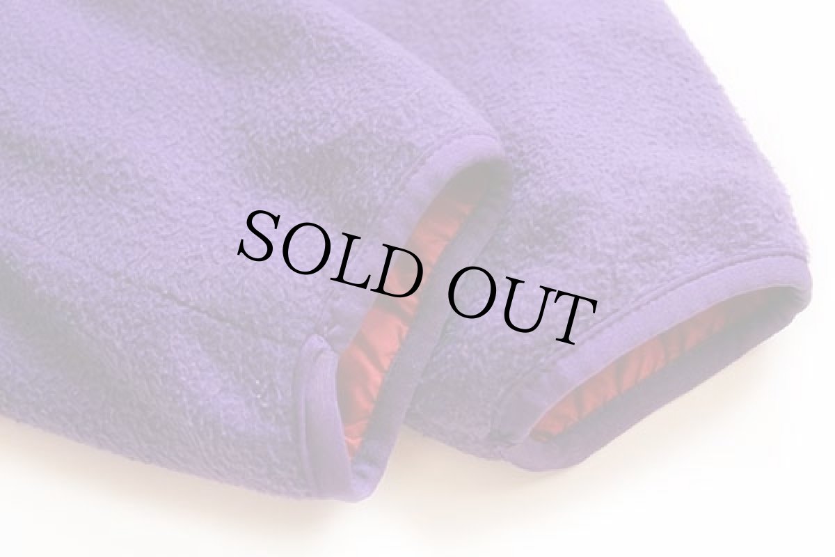 画像5: 90s GAPギャップ グリセードタイプ リバーシブル ハーフジップ プルオーバー ナイロン×フリースジャケット 赤×紫 (5)