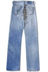 画像3: 80s USA製 Levi'sリーバイス 501 赤耳 デニムパンツ ボロ w27 (3)