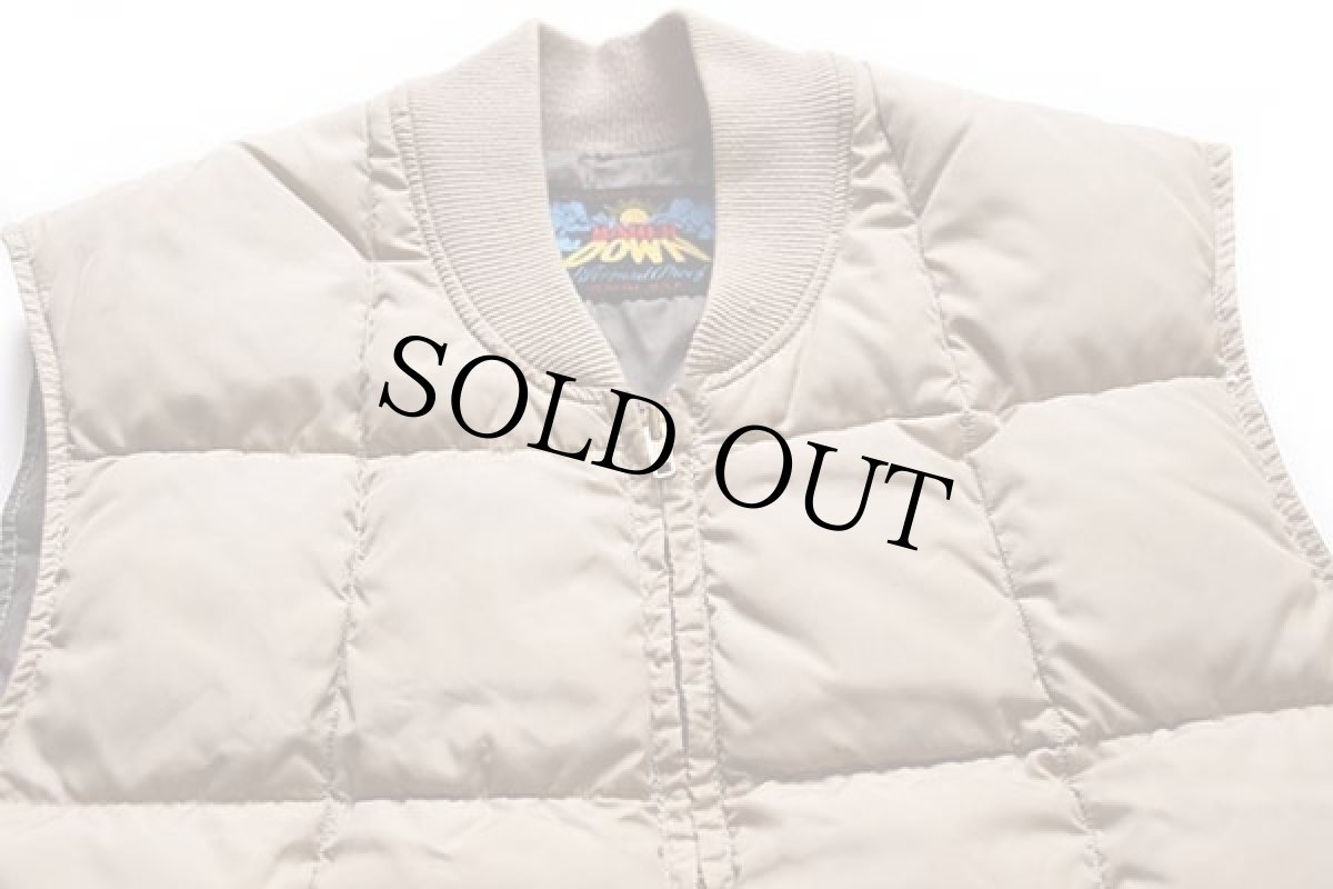 画像3: 60s BAUER DOWNバウアーダウン ナイロン インナー ダウンベスト カーキ★EddieBauerエディーバウアー (3)