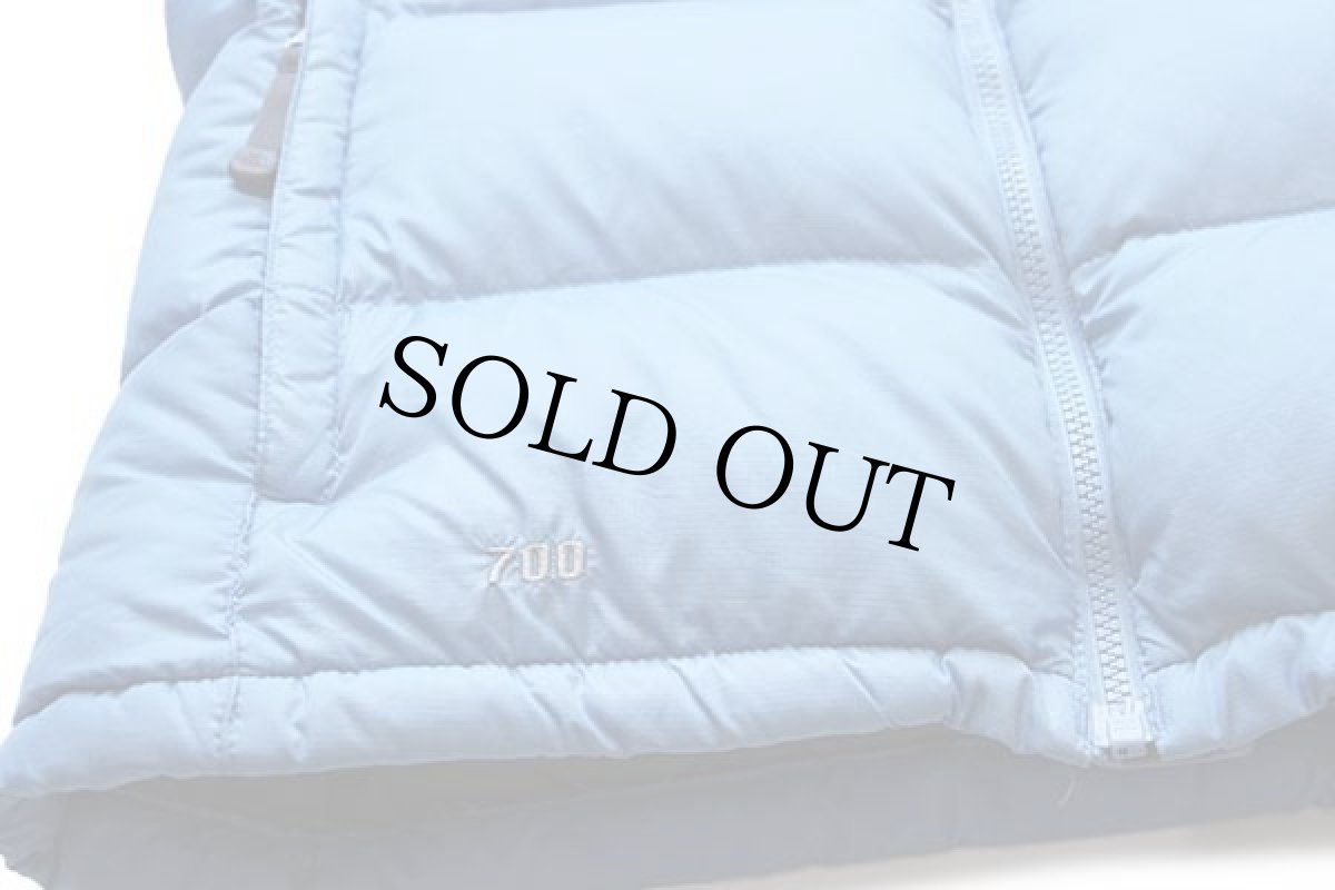 画像6: 00s THE NORTH FACEノースフェイス ヌプシ 700フィル ダウンベスト 水色 W-M (6)