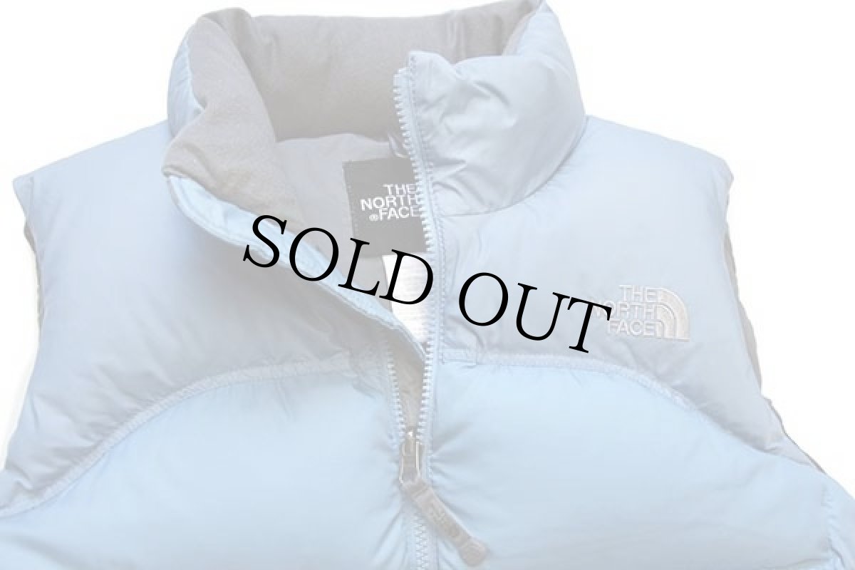 画像3: 00s THE NORTH FACEノースフェイス ヌプシ 700フィル ダウンベスト 水色 W-M (3)