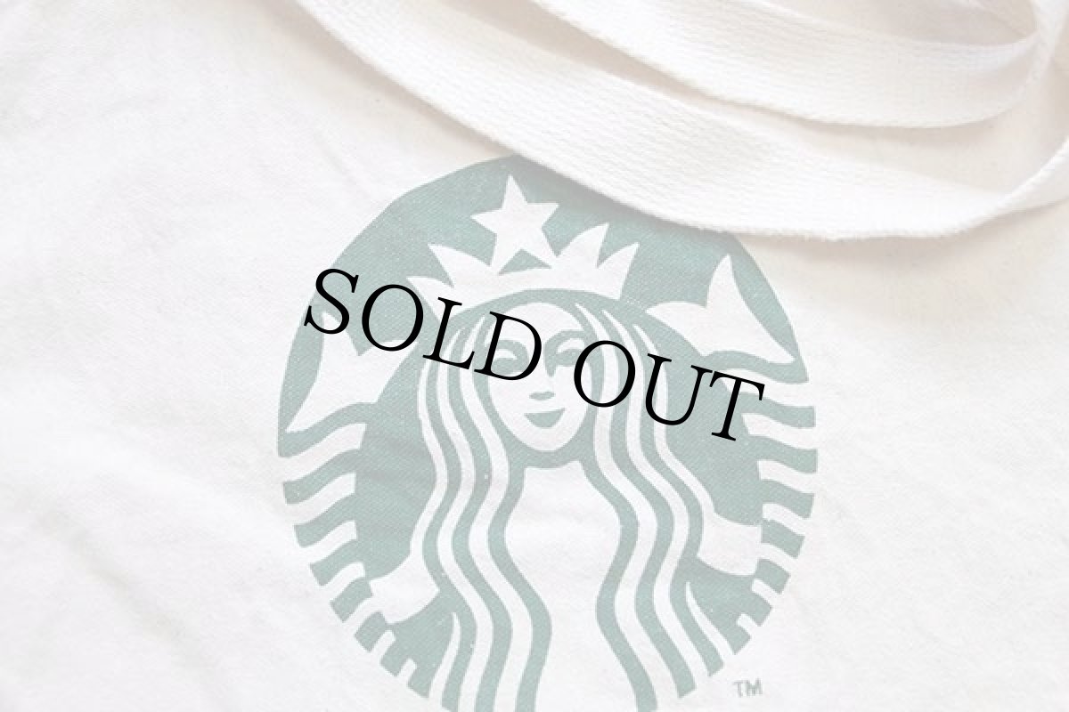 画像3: STARBUCKS COFFEE スターバックス コーヒー ロゴ コットン キャンバス トートバッグ エコバッグ ナチュラル (3)
