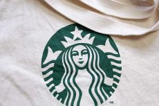 画像3: STARBUCKS COFFEE スターバックス コーヒー ロゴ コットン キャンバス トートバッグ エコバッグ ナチュラル (3)