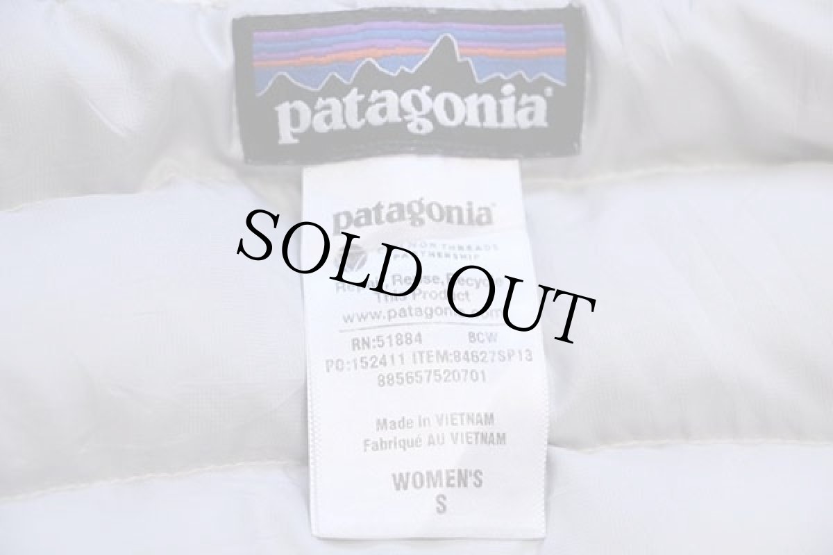 画像4: patagoniaパタゴニア ナイロン ダウンセーターベスト ホワイト W-S (4)