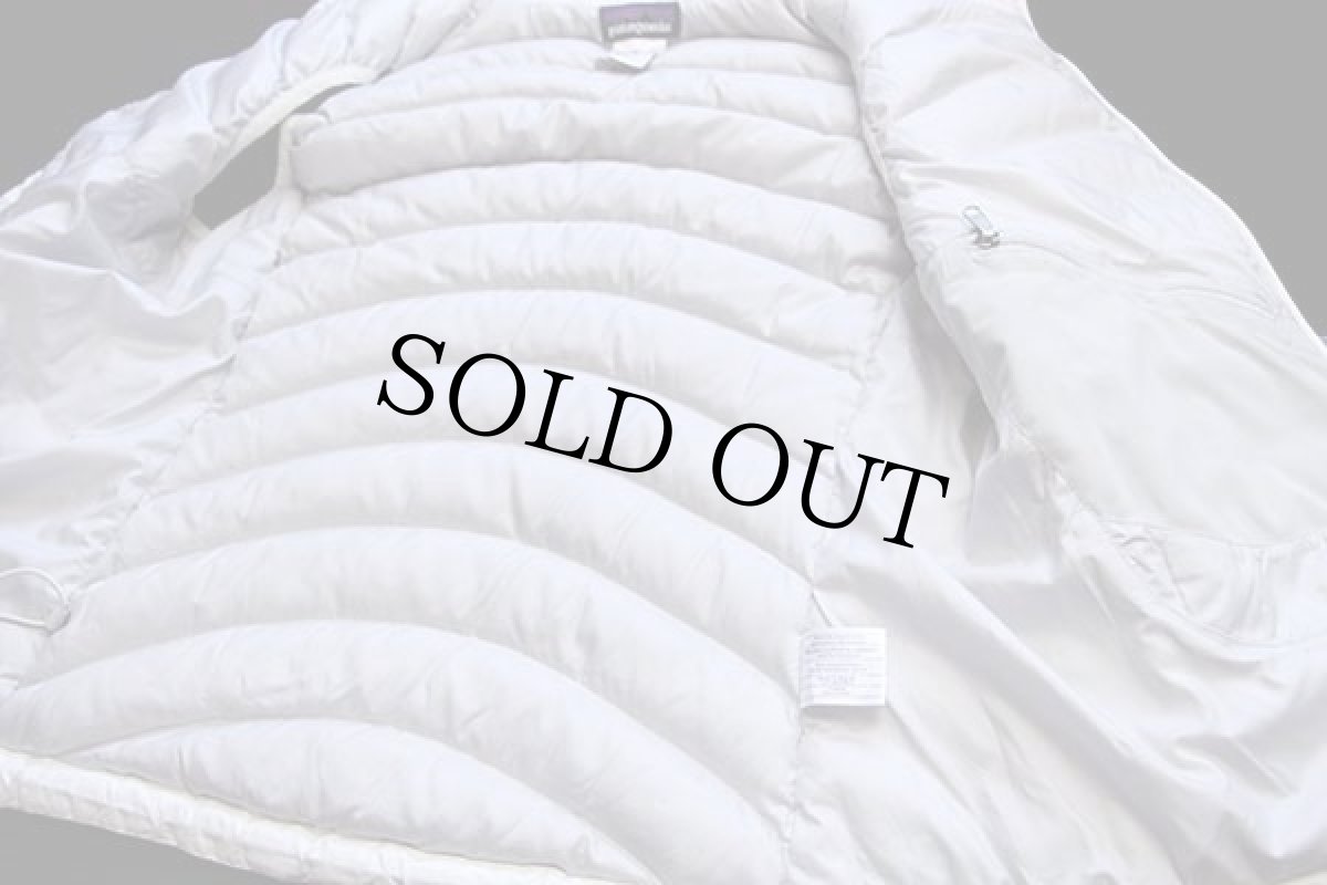 画像5: patagoniaパタゴニア ナイロン ダウンセーターベスト ホワイト W-S (5)