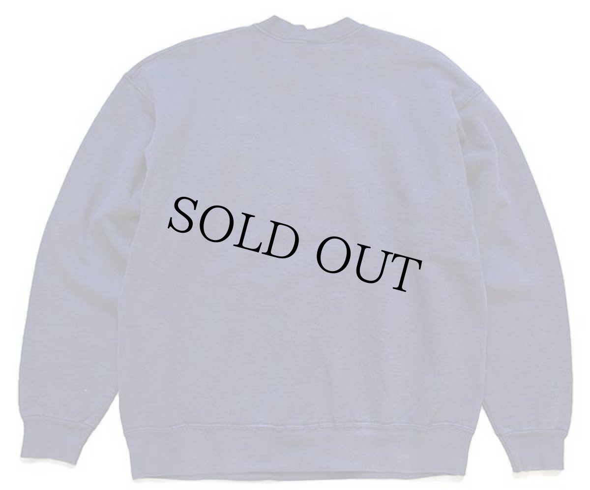 画像2: 90s USA製 MICHIGAN ひび割れプリント スウェット 紺 XL (2)