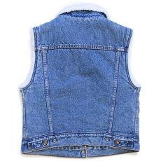 画像2: 90s USA製 Levi'sリーバイス ボアライナー デニムベスト S (2)