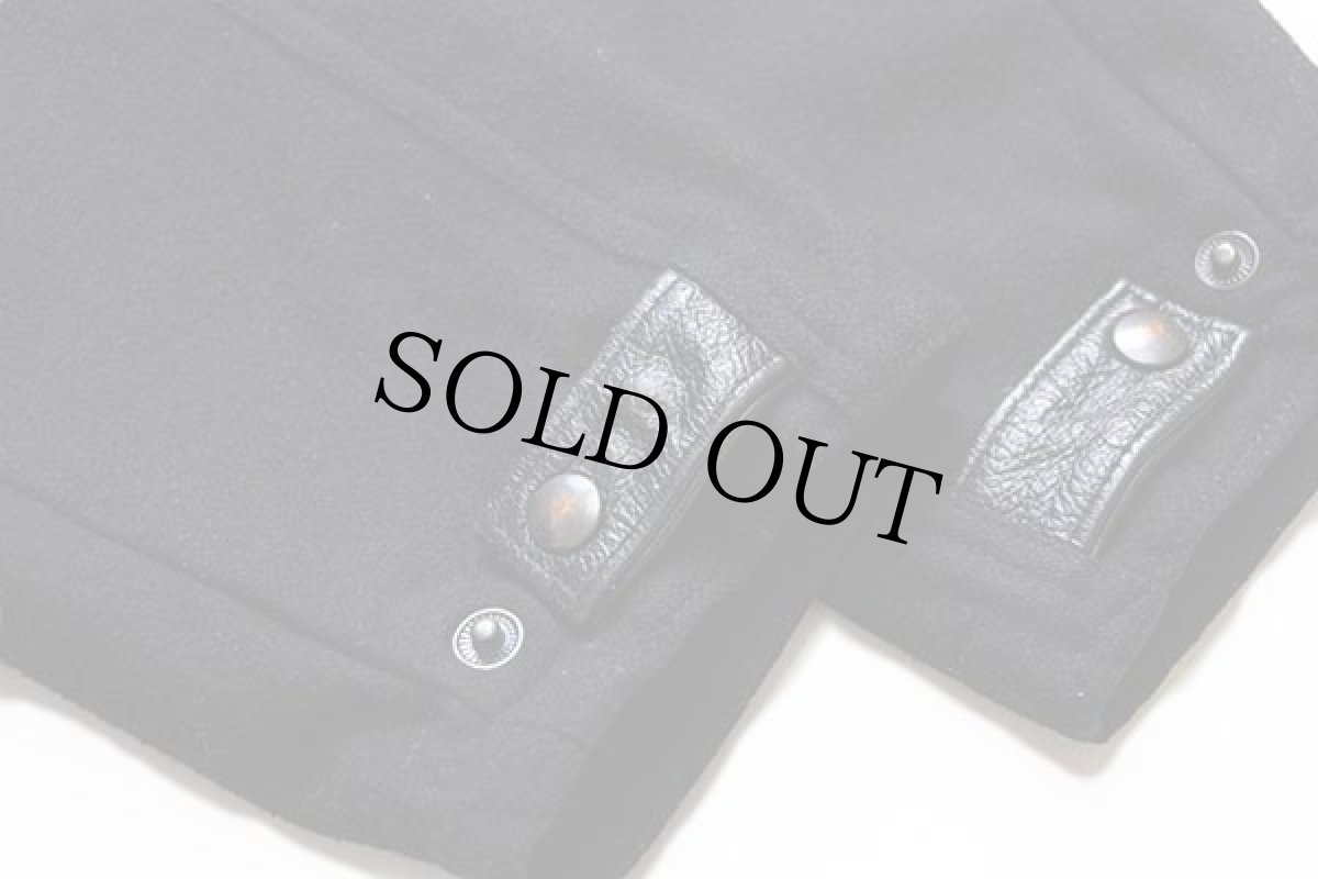 画像7: カナダ製 id WEAR メルトン ウールジャケット 黒 S (7)