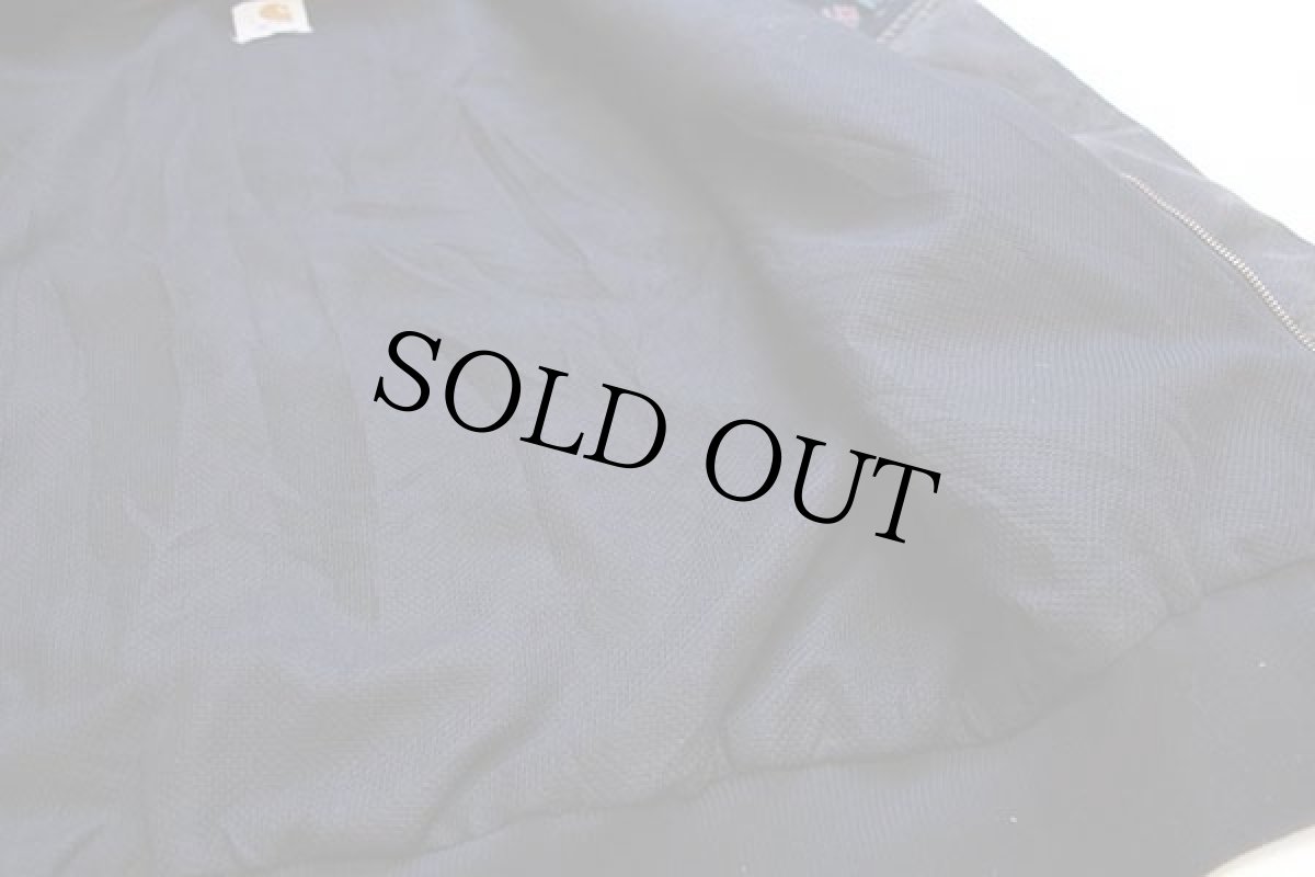 画像5: 90s carharttカーハート ネイティブ柄 ニット切り替え ダック地 アクティブジャケット パーカー 黒 (5)