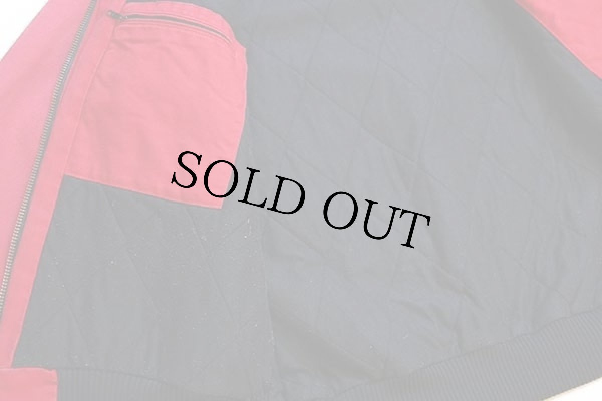 画像5: メキシコ製 carharttカーハート キルティングライナー ダック地 アクティブジャケット パーカー 赤 フェード L (5)