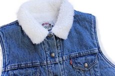 画像3: 90s USA製 Levi'sリーバイス ボアライナー デニムベスト S (3)