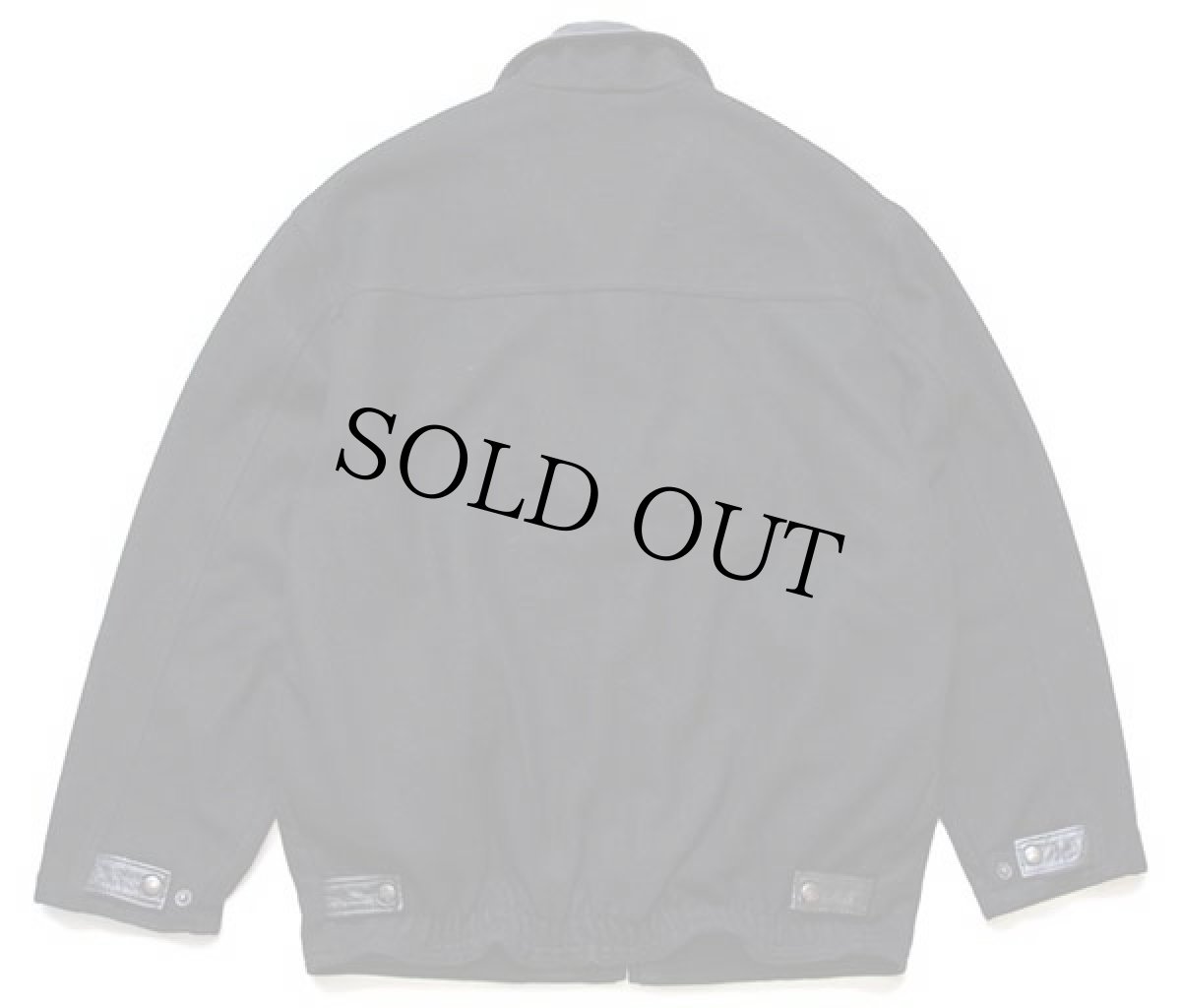 画像2: カナダ製 id WEAR メルトン ウールジャケット 黒 S (2)