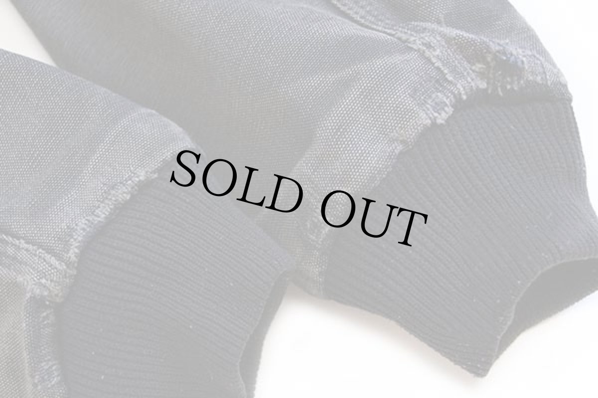 画像8: 90s carharttカーハート ネイティブ柄 ニット切り替え ダック地 アクティブジャケット パーカー 黒 (8)