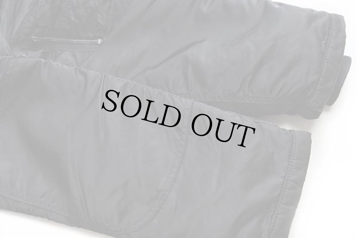 画像7: 90s USA製 SPIEWAK Golden Fleece N-3Bタイプ リアルファー フライトジャケット 黒 34 (7)