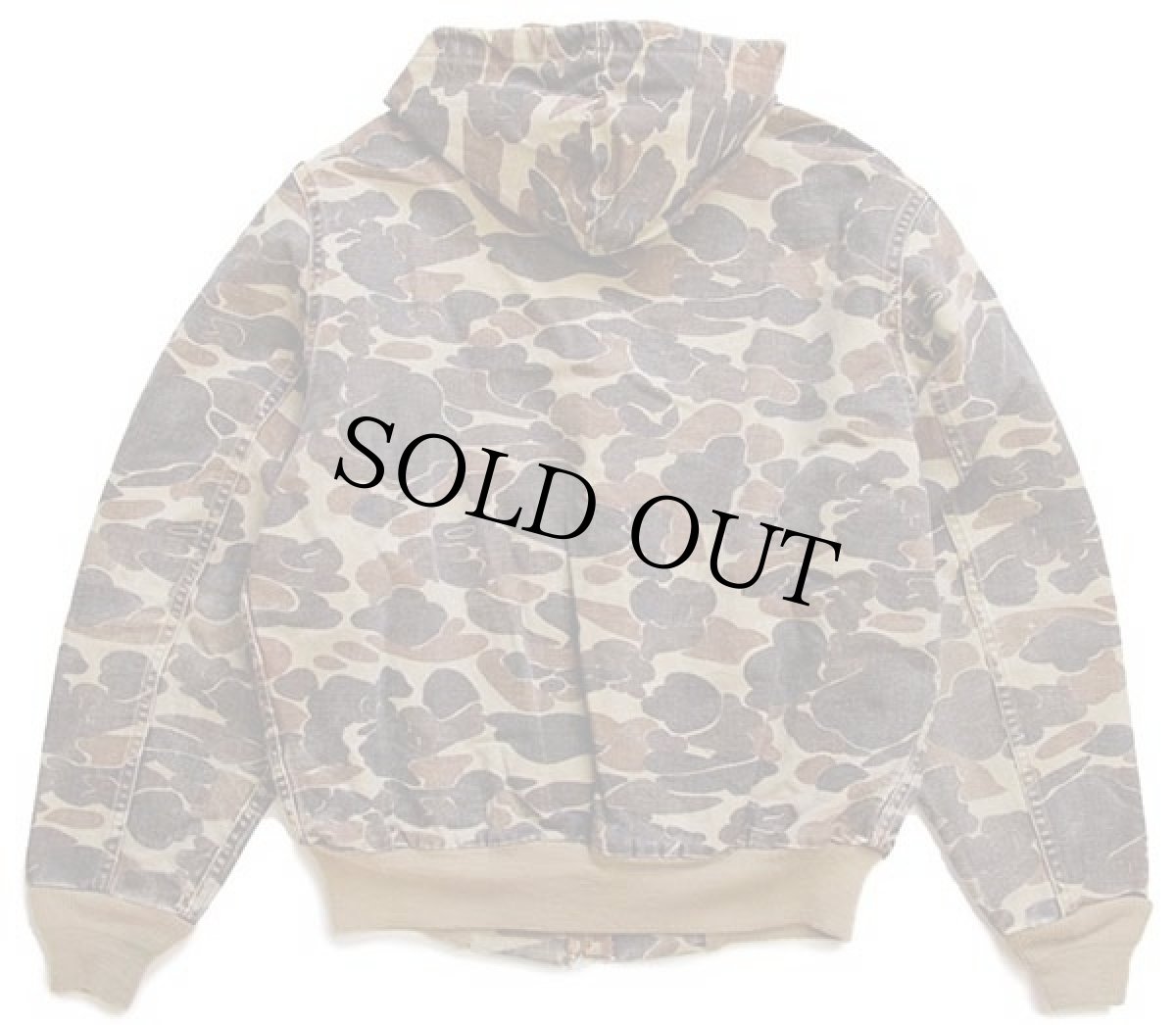 画像2: 80s USA製 carharttカーハート ダックハンターカモ ダック地 アクティブジャケット パーカー (2)