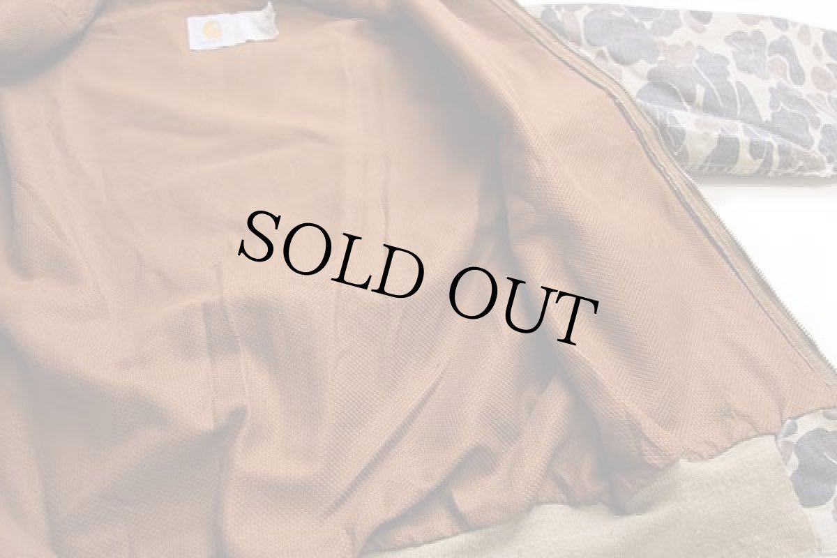 画像5: 80s USA製 carharttカーハート ダックハンターカモ ダック地 アクティブジャケット パーカー (5)