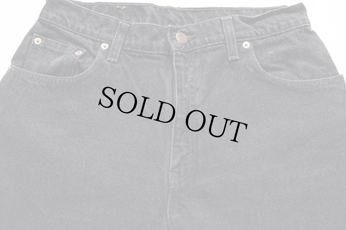 画像4: 90s USA製 Levi'sリーバイス 550 ブラック デニムパンツ 13 LONG★75 (4)