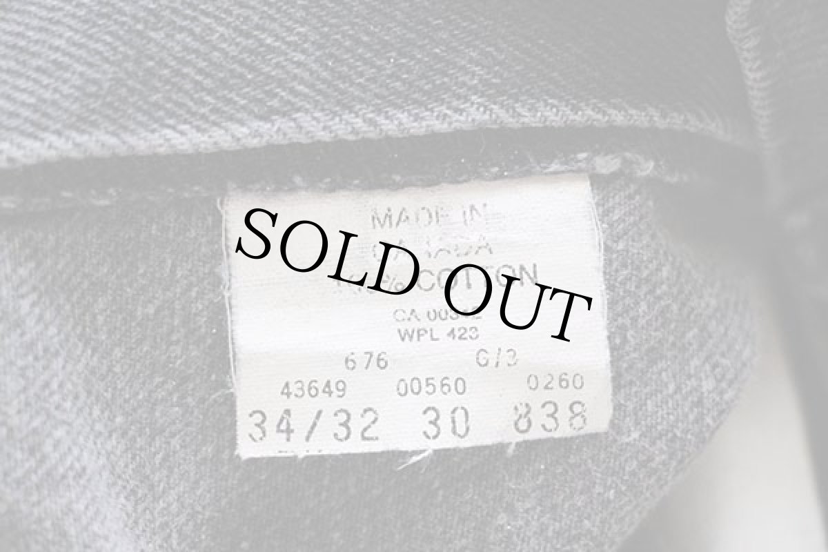 画像7: 90s カナダ製 Levi'sリーバイス 560 ブラック デニムパンツ w34 L32★17 (7)