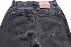 画像5: 90s カナダ製 Levi'sリーバイス 550 ブラック デニムパンツ 10 SHT★73 (5)