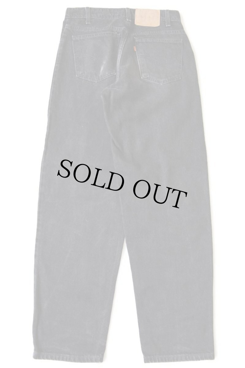 画像3: 90s USA製 Levi'sリーバイス 580 ワンタック ブラック デニムパンツ w30 L32 (3)