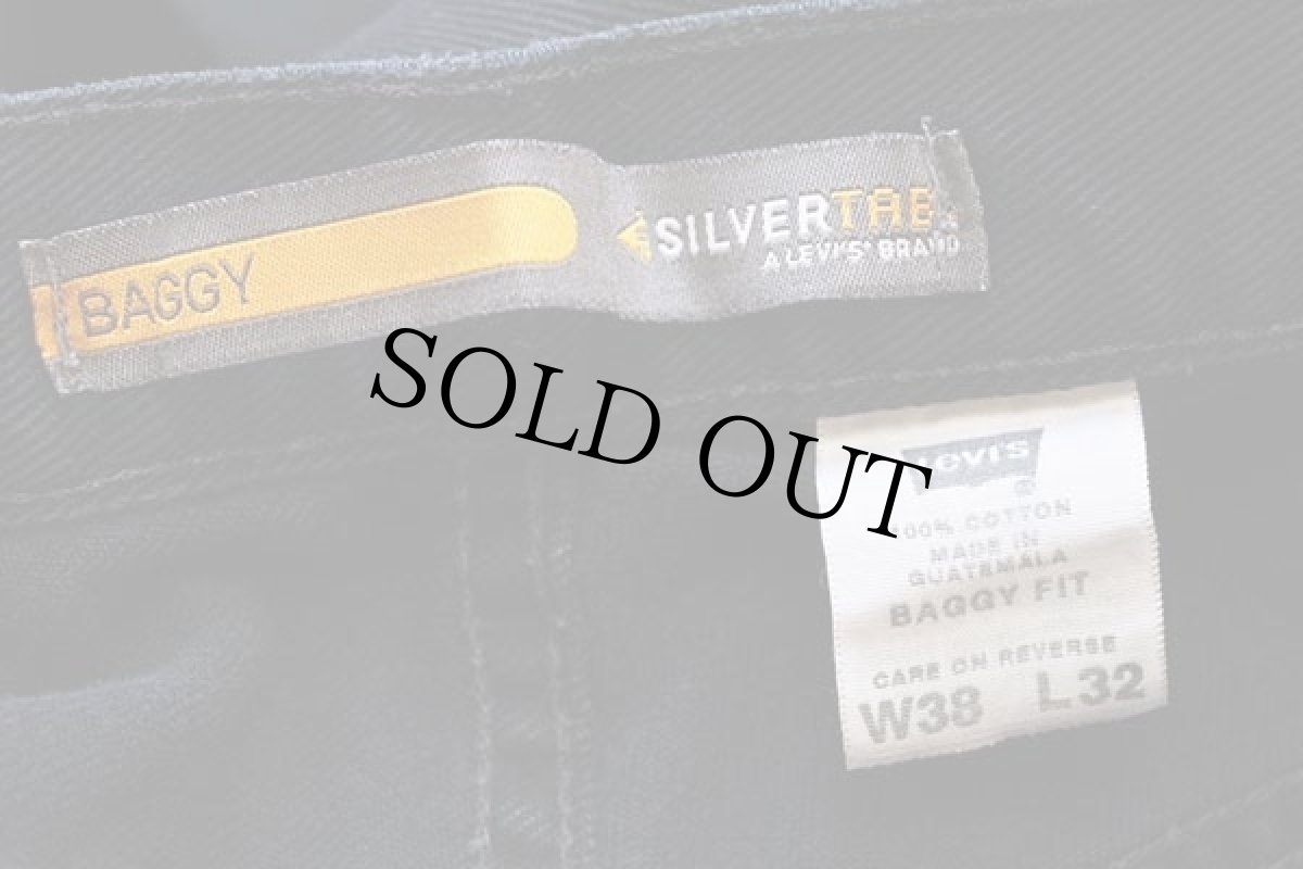 画像6: 00s Levi'sリーバイス SILVERTABシルバータブ BAGGY FIT ブラック デニムパンツ w38 L32 (6)