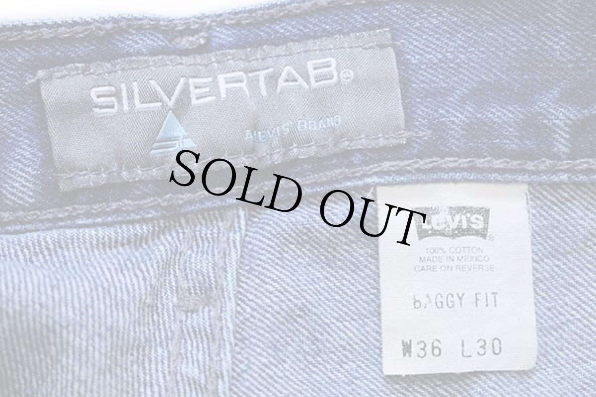 画像6: 00s メキシコ製 Levi'sリーバイス SILVERTABシルバータブ BAGGY FIT デニムパンツ w36 L30 (6)