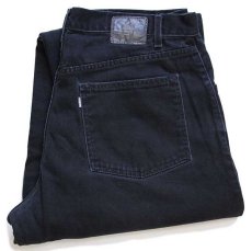 画像1: 00s Levi'sリーバイス SILVERTABシルバータブ BAGGY FIT ブラック デニムパンツ w38 L32 (1)