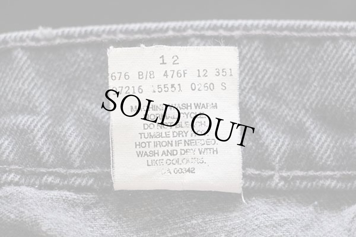 画像7: 90s カナダ製 Levi'sリーバイス 550 ブラック デニムパンツ 10 SHT★73 (7)